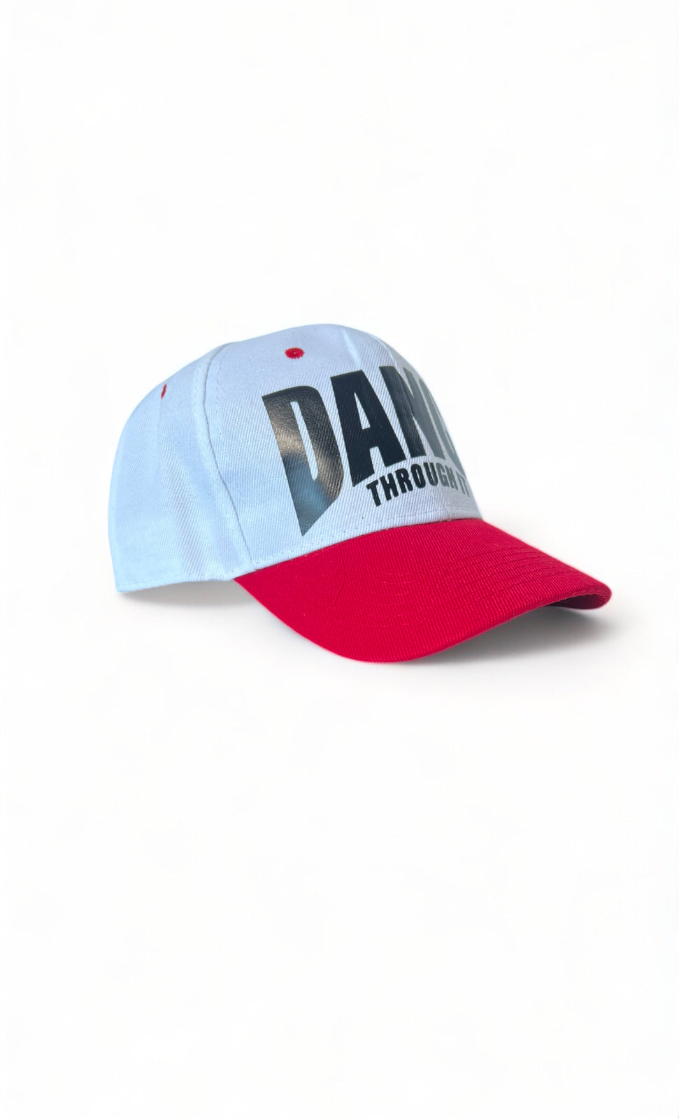 White/Red Dance Through It SnapBack