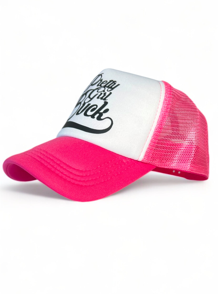 Pink/ White Pretty Girl Buck SnapBack
