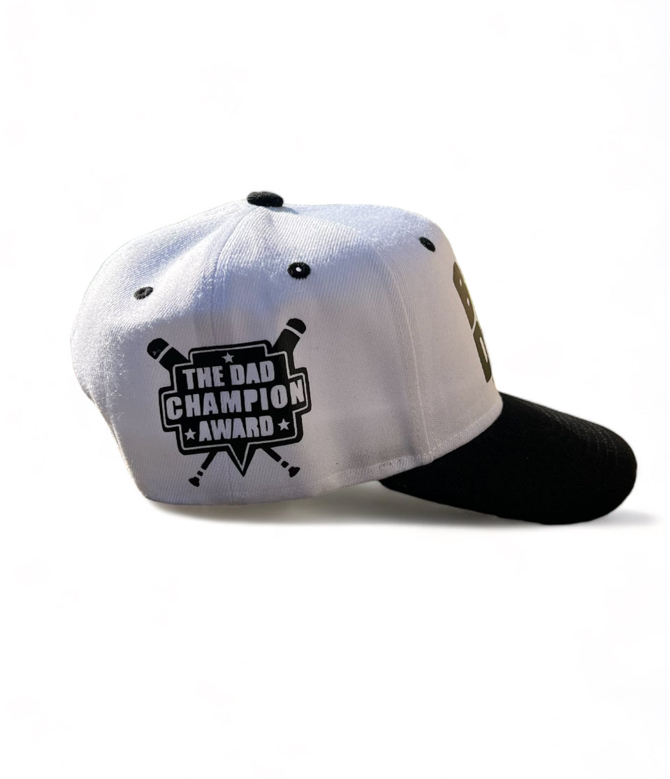 White/Black Girl Dad SnapBack Hat