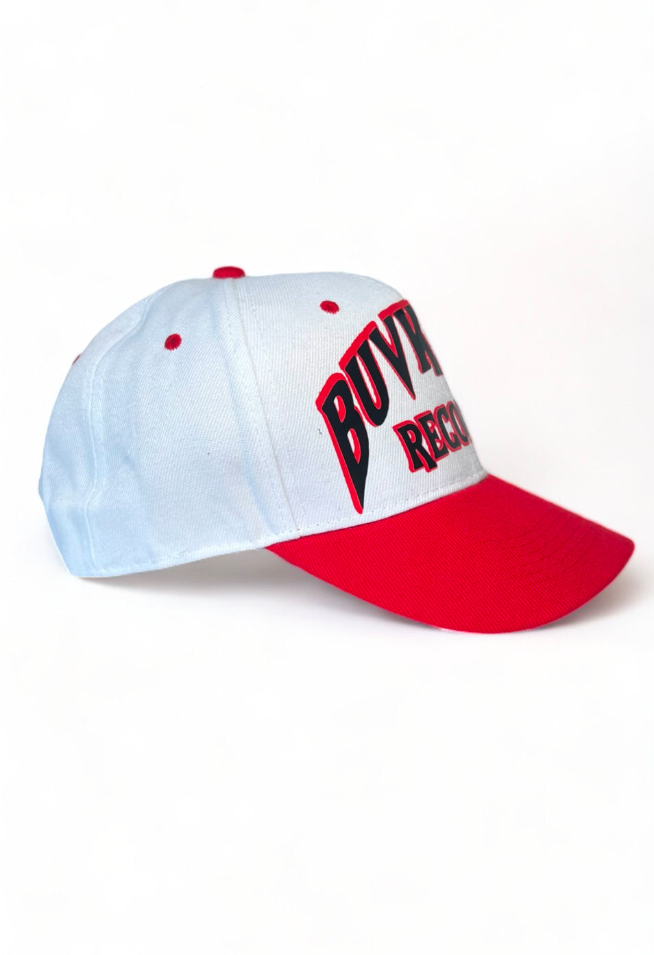 White/Red Bvck Row Records SnapBack