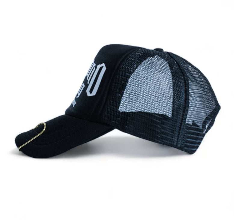 Black Husband Gang Trucker Hat