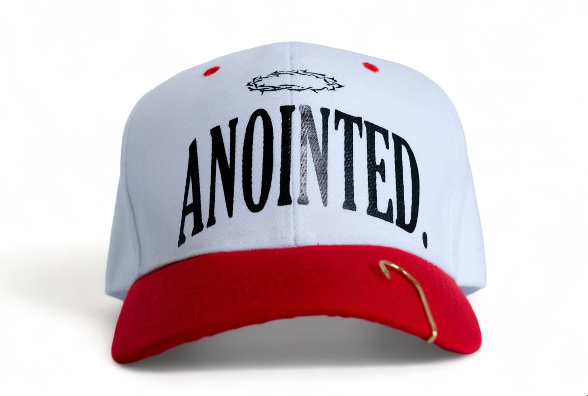 White/ Red Anointed Snapback
