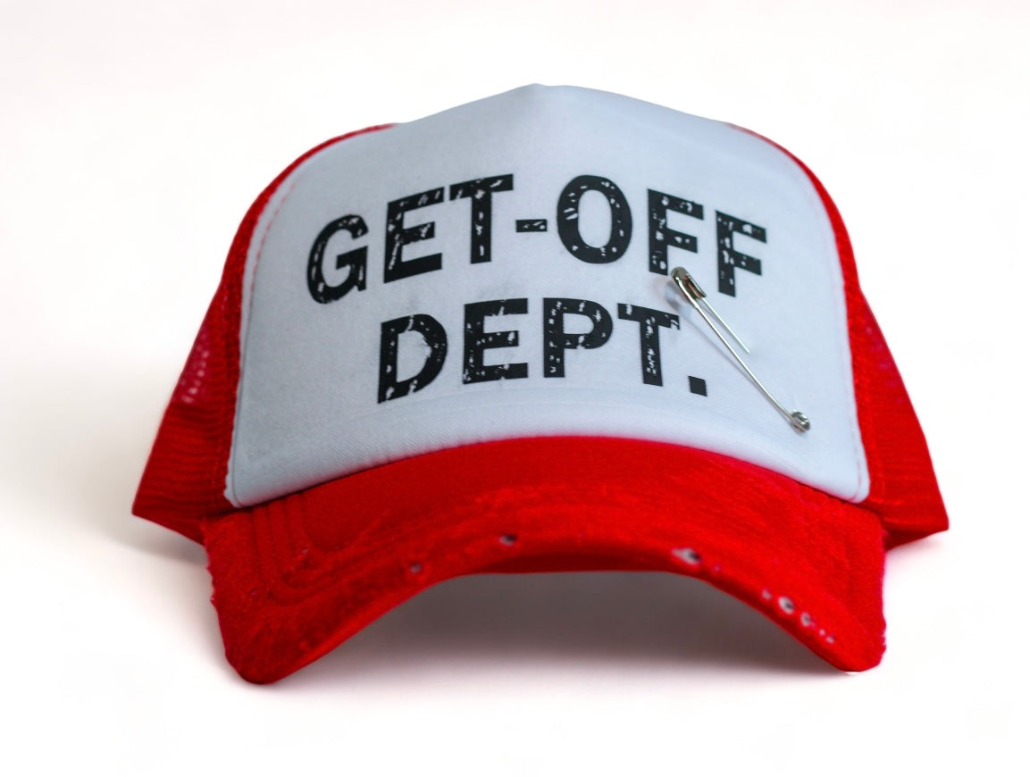 GET OFF DEPT. Red Trucker Hat